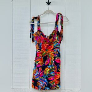 FARM Rio Tropical Print Mini Dress